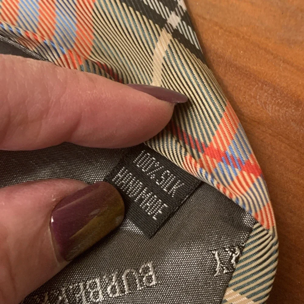 Burberry Men's Necktie Silk‎ Nova Check Pattern Multicolors Classic See Details